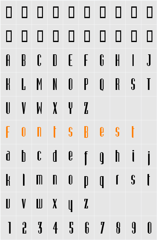 Gustavus Character Map