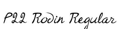 P22 Rodin Regular Font Image