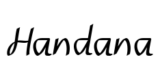 Handana Font Image