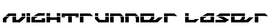 Nightrunner Laser Font Image