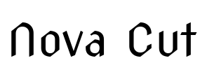 Nova Cut Font Image