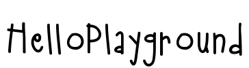 HelloPlayground Font Image