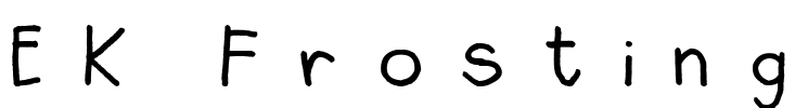 EK Frosting Font Image