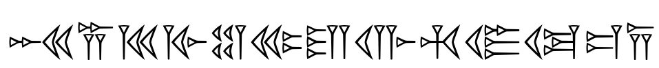 EasyCuneiform Font Image