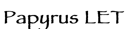 Papyrus LET Font Image