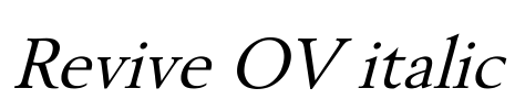 Revive OV italic Font Image
