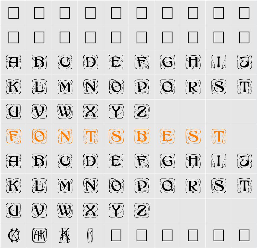 Konanur Character Map