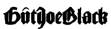 GutJoeBlack Font Image