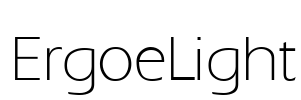 ErgoeLight Font Image