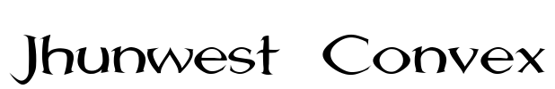 Jhunwest Convex Font Image
