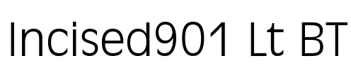 Incised901 Lt BT Font Image