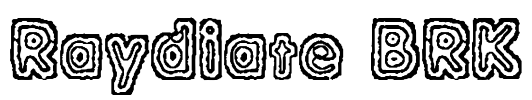 Raydiate BRK Font Image
