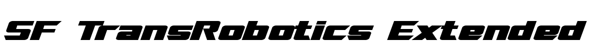 SF TransRobotics Extended Font Image