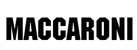Maccaroni Font Image