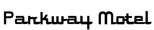 Parkway Motel Font Image