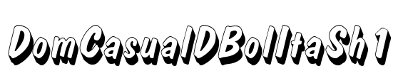 DomCasualDBolItaSh1 Font Image