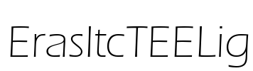 ErasItcTEELig Font Image