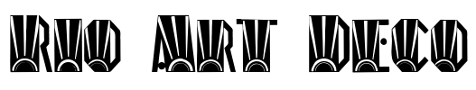 Rio Art Deco Font Image