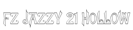FZ JAZZY 21 HOLLOW Font Image