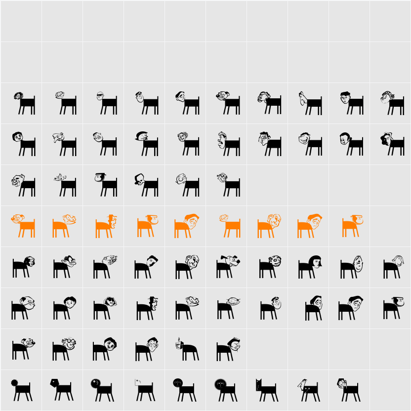 IhrHunde Character Map