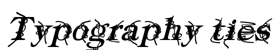 Typography ties