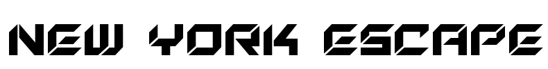 New York Escape Font Image