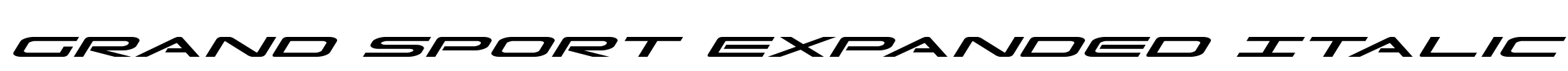 Grand Sport Expanded Italic