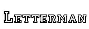 Letterman Font Image