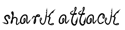 Shark Attack Font Image