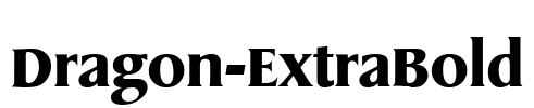 Dragon-ExtraBold Font Image