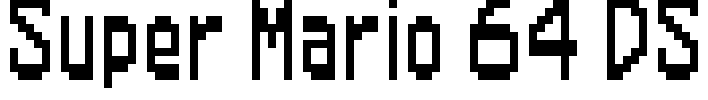 Super Mario 64 DS Font Image
