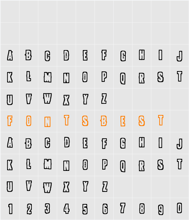 POLLUX9301 Character Map