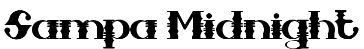 Sampa Midnight Font Image