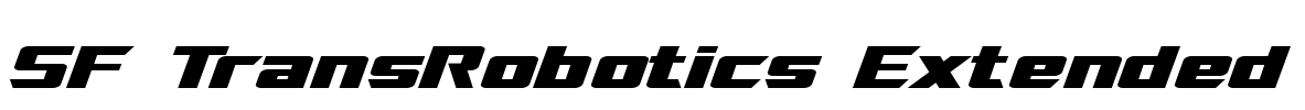 SF TransRobotics Extended Font Image