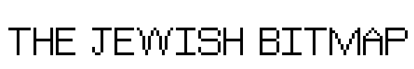 The Jewish Bitmap Font Image