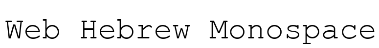 Web Hebrew Monospace