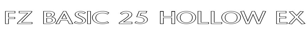 FZ BASIC 25 HOLLOW EX Font Image