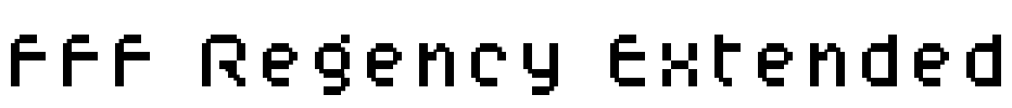 FFF Regency Extended Font Image