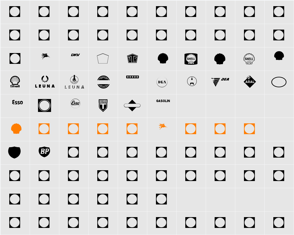 Tank Character Map