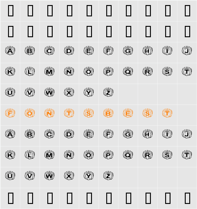 KR Perfect Pumpkin Character Map