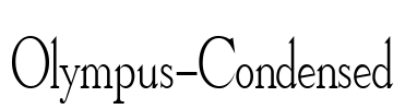 Olympus-Condensed Font Image
