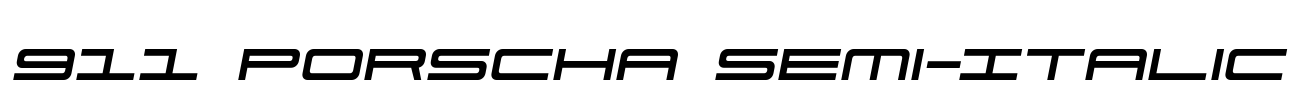 911 Porscha Semi-Italic
