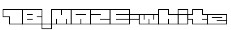 1B_MAZE-white Font Image
