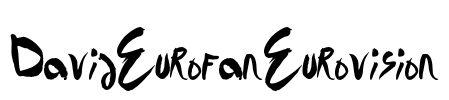 DavidEurofanEurovision Font Image