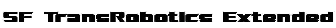 SF TransRobotics Extended Font Image