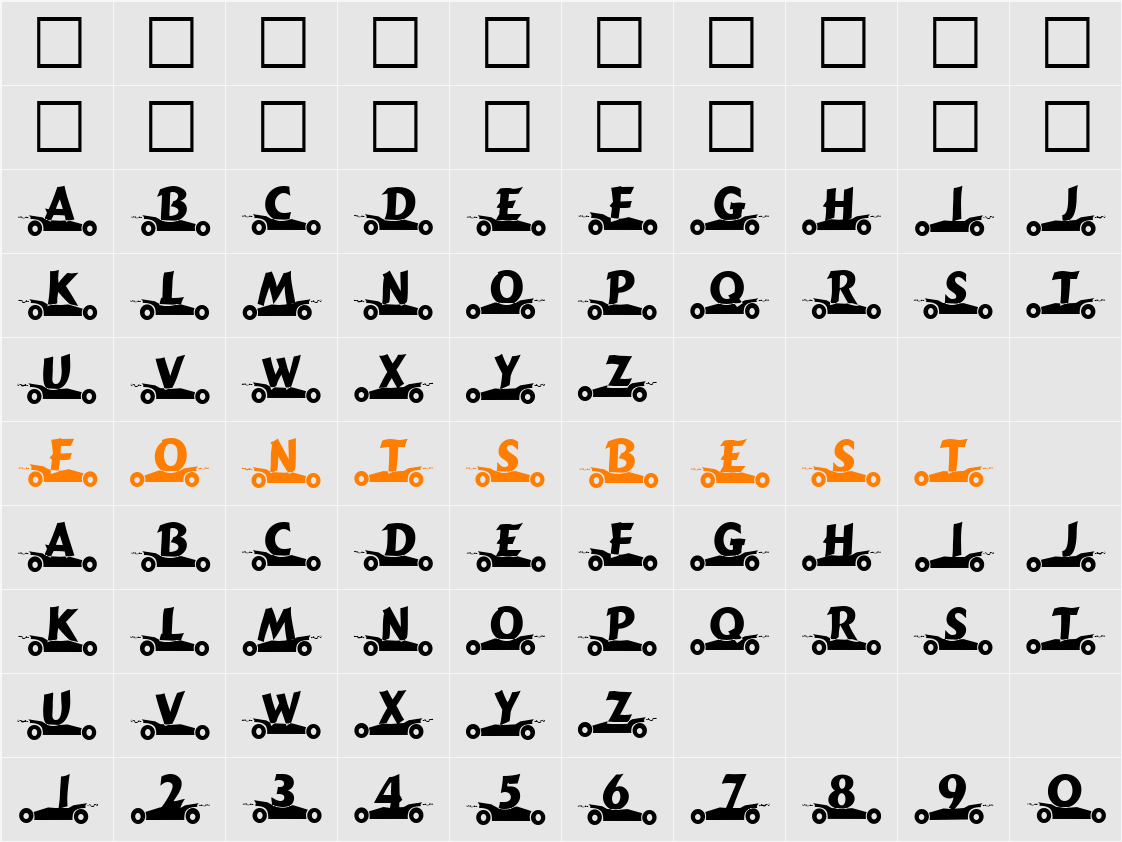GibGas Character Map