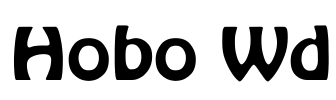 Hobo Wd Font Image