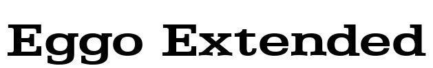 Eggo Extended Font Image