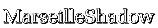MarseilleShadow Font Image