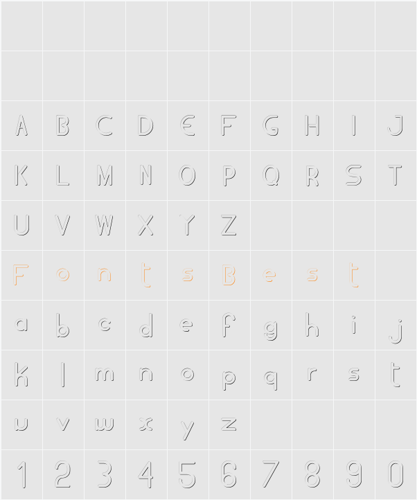 Tubolação Character Map